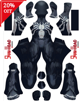 Marvel Rivals Venom Printing Cosplay Costume