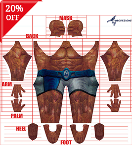 The Thing Fantastic Four Rivals Cosplay Costume